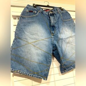 Men's Blue Denim Shorts